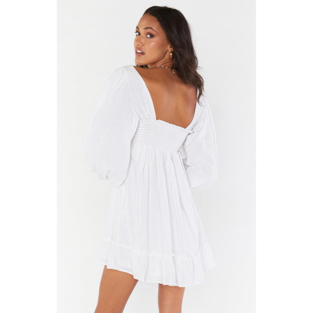 Show Me Your Mumu White Mandi Mini Dress - Picture 2 of 7